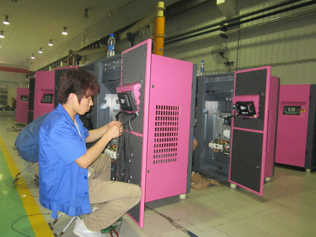 Shanghai Rotorcomp Screw Compressor Co., Ltd 제조업체 생산 라인
