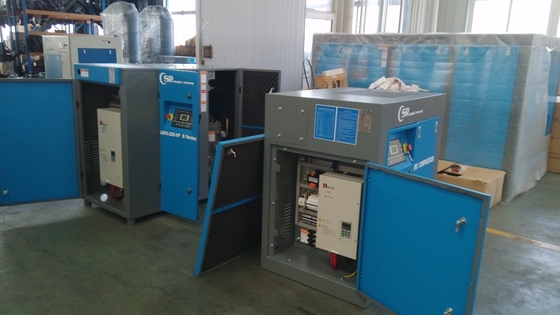 마그네틱 VSD 오일은 회전형 스크루 압축기 이중 스테이지 160 kw / 215 에이치피를 도입했습니다