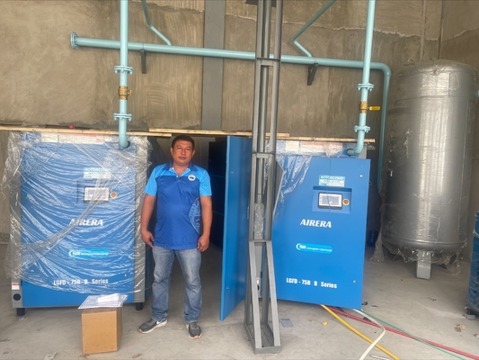 30% 에너지 절약 75kw/100hp VSD 나사 압축기 7-15bar