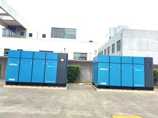 7.5-355 KW 전력 등급 소음 민감한 환경의 오일 랩 나사 압축기