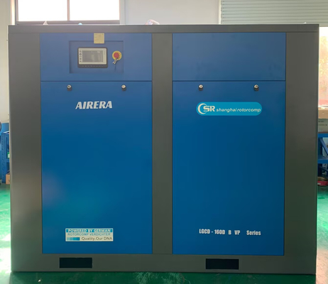 160KW 나사 공기 압축기 / 90L 지능형 컨트롤러와 로터리 나사 공기 압축기