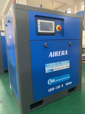 LGCD-7.5KW 4800 M3/hr 냉각 공기 흐름 스크루 공기 압축기 지능 제어